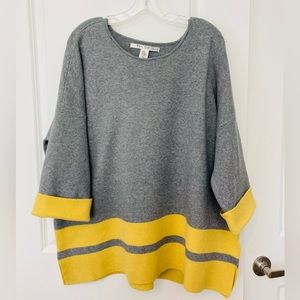 Max Studio Women’s Plus 3X Sweater with 3/4 quarter sleeves